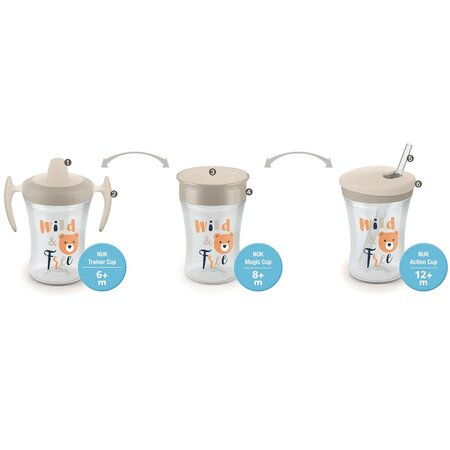 Set cani de invatare, All-in-1, Albastru, Nuk 433454